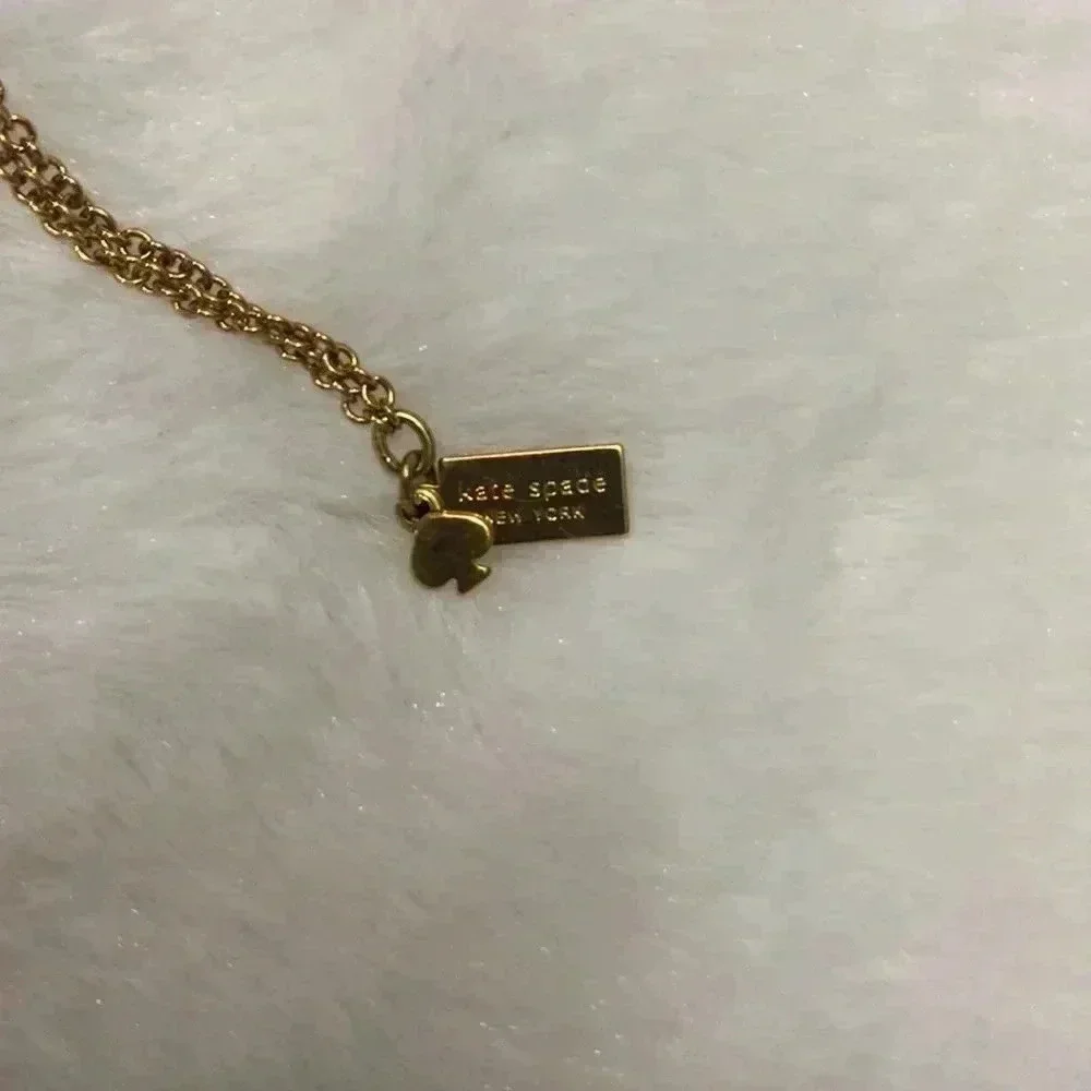 Kate Spade Purple and Yellow Stone Necklace